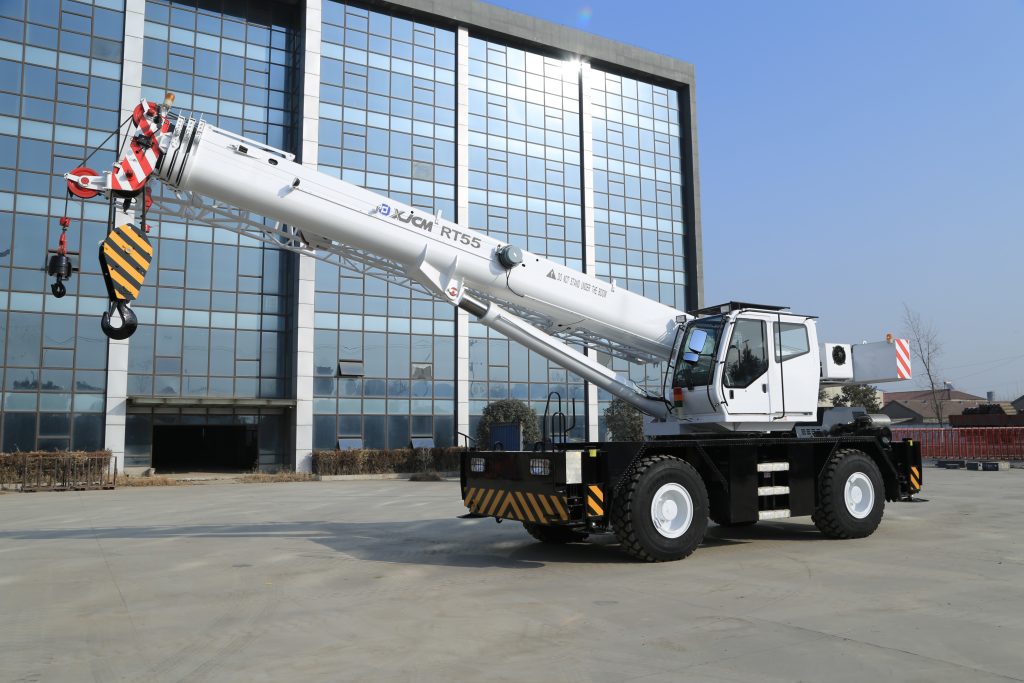 Unveiling the Might of the 55 Ton Rough Terrain Crane